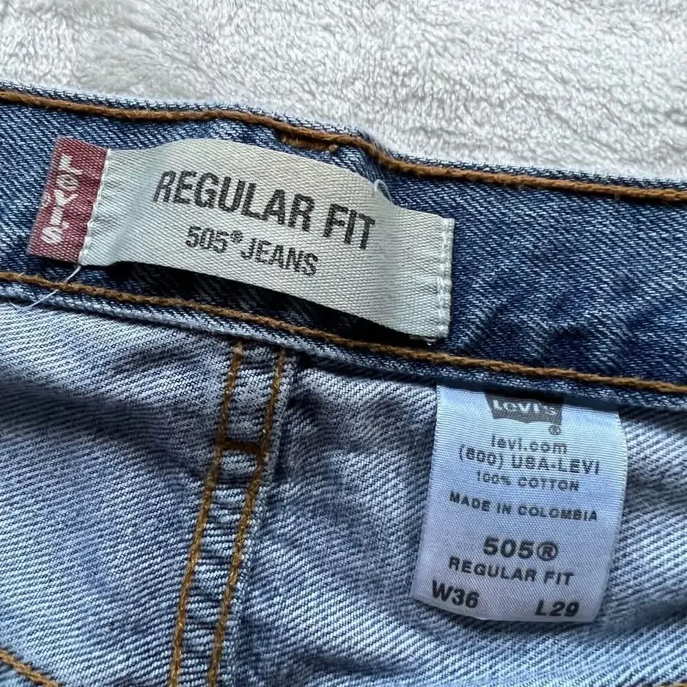 Levi’s 505 regular fit vintage blue jeans Men's size 34x28